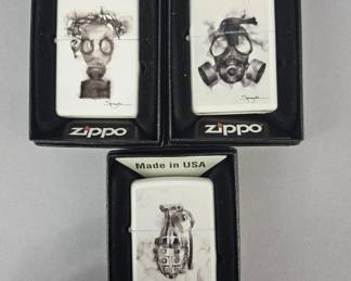 Lot 75 | 3 Zippo Spazuk Art Lighters