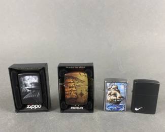 Lot 521 | Pirate Ship Zippo Lighter & More