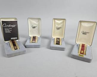 Lot 395 | Vintage Zippo Contempo Butane Collection Lighters