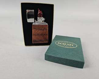 Lot 81 | Vintage Zippo Roseart Wood Table Lighter