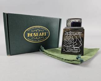 Lot 92 | Vintage Zippo Roseart Engraved Wood Lighter