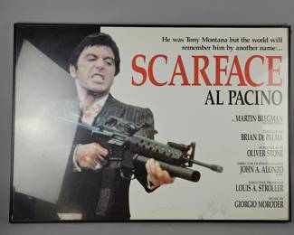 Lot 603 | Framed Scarface Poster