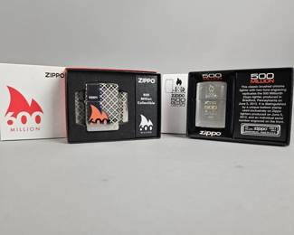 Lot 442 | Zippo 600 & 500 Million Collectible Lighters