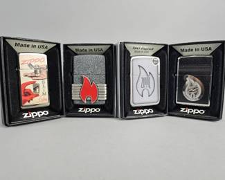 Lot 522 | Zippo Flame Graphic Lighters & More!