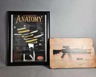 Lot 605 | Case Pocket Knife Poster and More