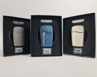 Lot 538 | Zippo Blu Gas & Butane Lighters