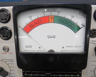 Lot 212. Vintage vacuum tube tester.&nbsp; Untested.