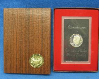 Lot 379. 1971 Eisenhower dollar "Brownie" with 40% silver