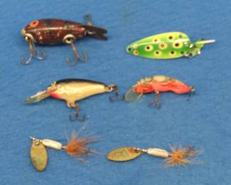Lot 71. Five vintage baits