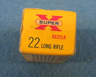 Lot 393. 50 Western Super X .22 LR rounds in a box in VGC