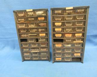 Lot 119. Two organizers with contents