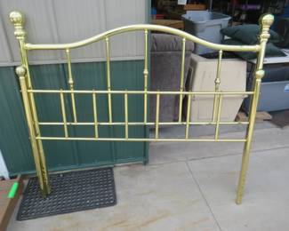Lot 292. Brass colored full-size head and foot-board