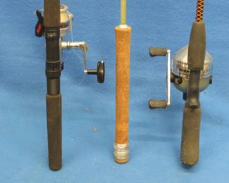 Lot 182. Three rods and two reels