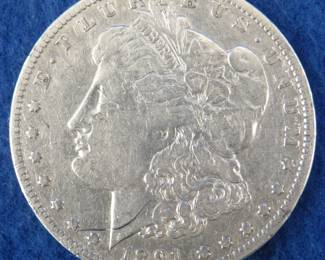 Lot 35. 1891 O Morgan dollar