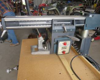 Lot 291. Montgomery Ward 10" Radial Arm Saw with manual