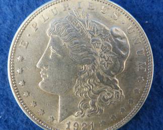 Lot 39. 1921 P Morgan dollar
