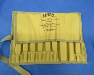 Lot 55. Wood carving knife set