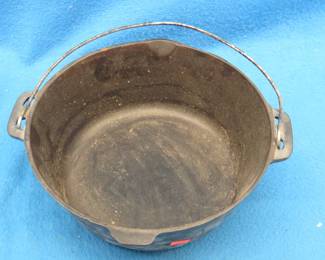 Lot 328. 10 1/2" cast iron kettle