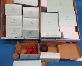 Lot 398. Many boxes of Party Lite scented candles.