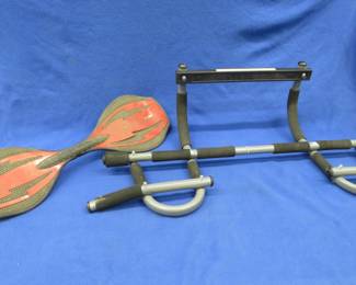 Lot 320. Ripstik and an Iron Gym pull-up bar