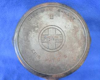 Lot 295. Griswold {#}9 cast iron skillet
