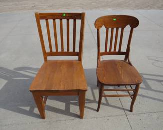 Lot 245. Two wooden chairs