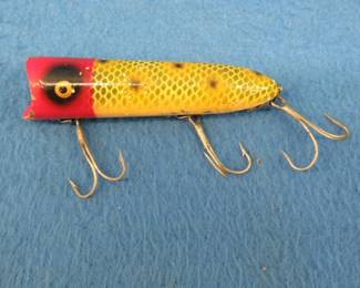 Lot 221. Vintage&nbsp; Heddon 3 3/4" wooden Lucky 13 bait