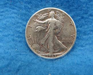 Lot 83. 1943 S Walking Liberty half