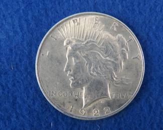 Lot 34. 1922 P Peace dollar
