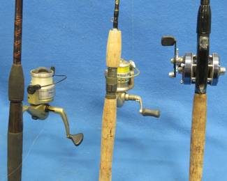 Lot 181. Three rods and reels
