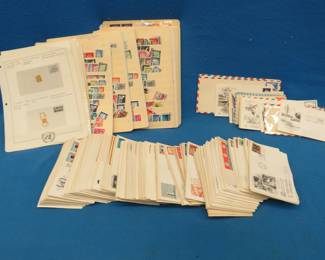 Lot 210. Hundreds if not thousands of UN stamps.&nbsp; FDC's, airmail, unused, and used.