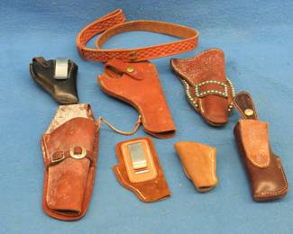 Lot 366. Leather holsters