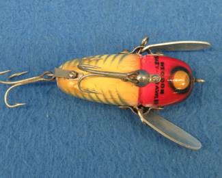 Lot 227. Vintage Heddon 2 1/4" wooden Crazy Crawler