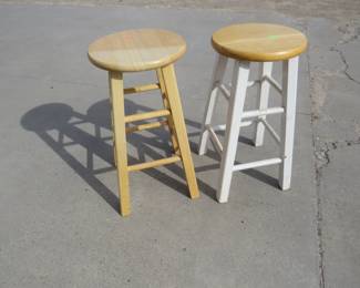 Lot 243. Two wooden stools