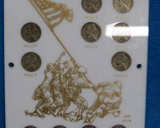 Lot 204. U. S. Wartime Silver Nickels