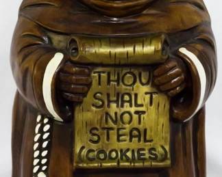 154 - Thou Shalt Not Steal Cookies Cookie Jar by Treasure Craft, 12"
