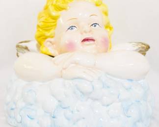 159 - Angel Cookie Jar by Gibson 9.5"
