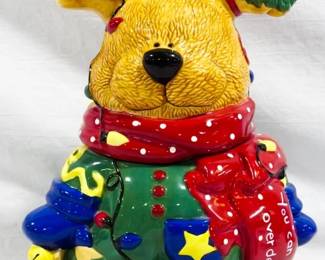 119 - Reindeer Cookie Jar by M. Rupert for Geo Z. Lefton 13.5"
