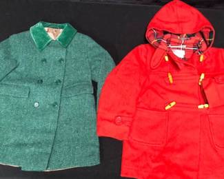 Two Vintage Childs Coats