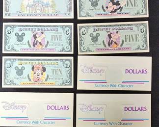 Disney Dollars Currency With Character 