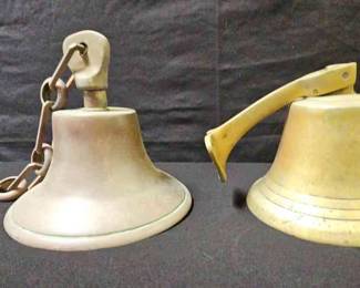 Pair Of Bronze Ships Bells
