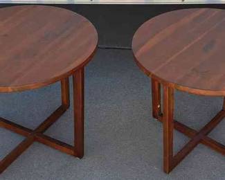 2 Round Side Tables 