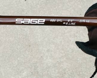Sage 686 GFL 6 weight 8’6” fly rod