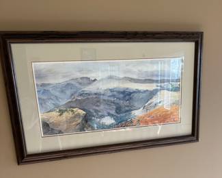 Twin Lakes Beartooth Pass Red Lodge, Montana; signed Don Mundt ‘90