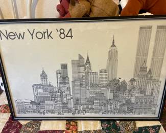 NYC & TWIN TOWERS 1984 -- SIGNED!