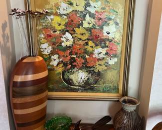 La Montaigne Vase, Painting by Sleepy Read, Texas artist, Sleepy Read painting SOLD