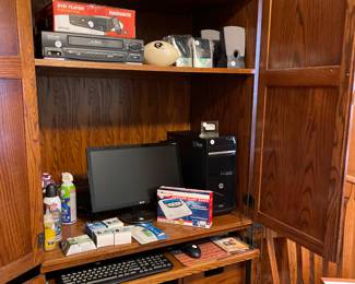 computer armoire & office supplies