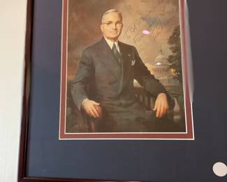 signed Harry Truman photos