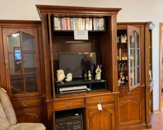 entertainment center & flat screen TV's