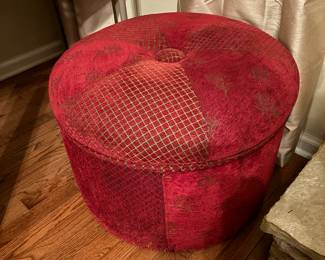 Vintage storage ottoman 